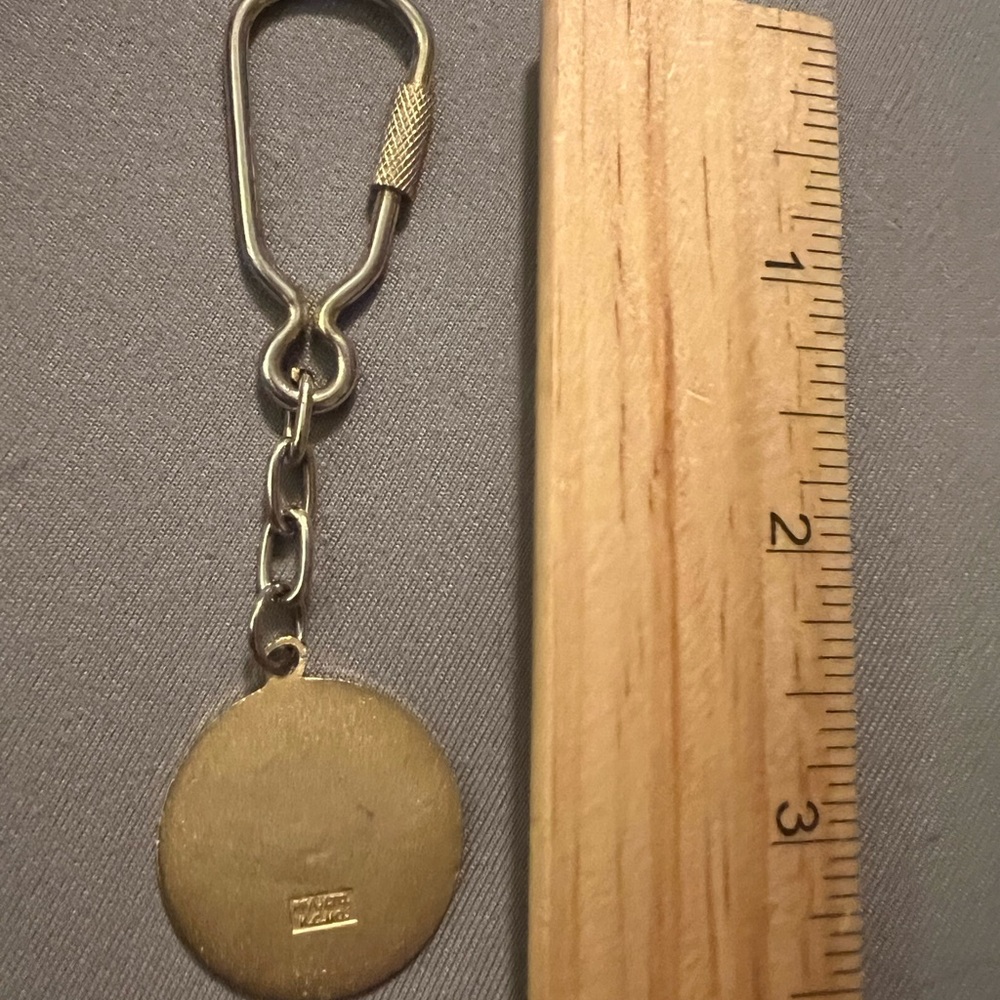 Kappa Kappa Gamma Sorority Metal Gold/Silver Tone Keyring, good condition - Picture 3 of 5